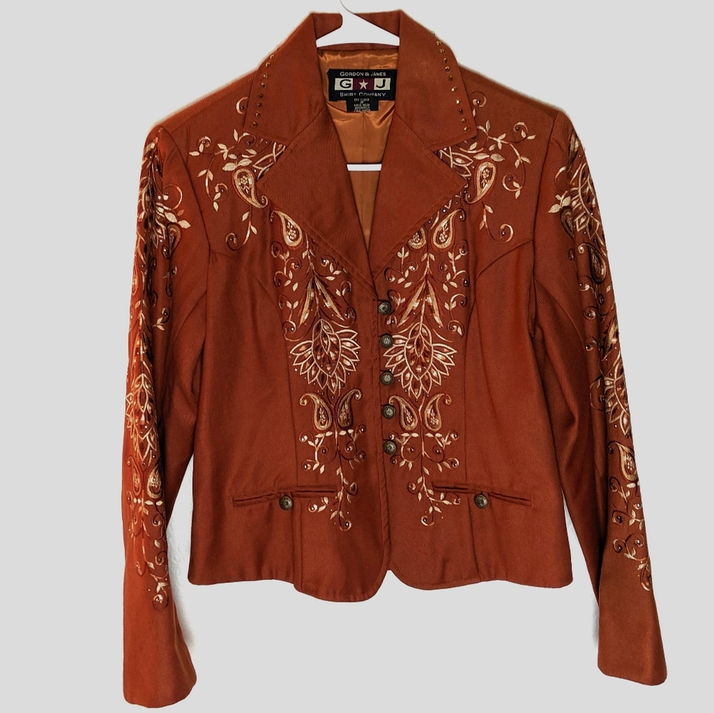 Gordon & James embellished western blazer jacket